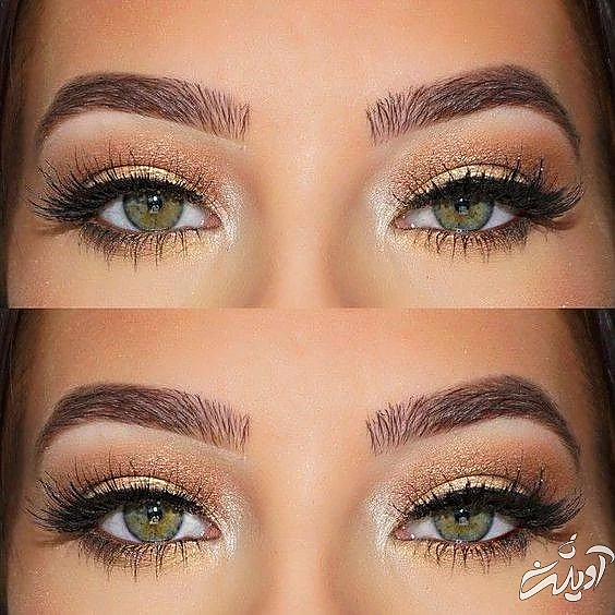 آرایش مناسب چشم سبز خط چشم برای چشم سبز